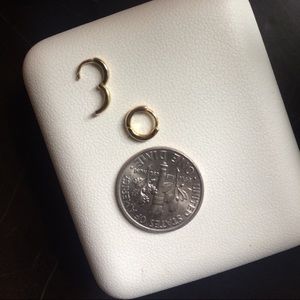 Tiny gold plated earrings